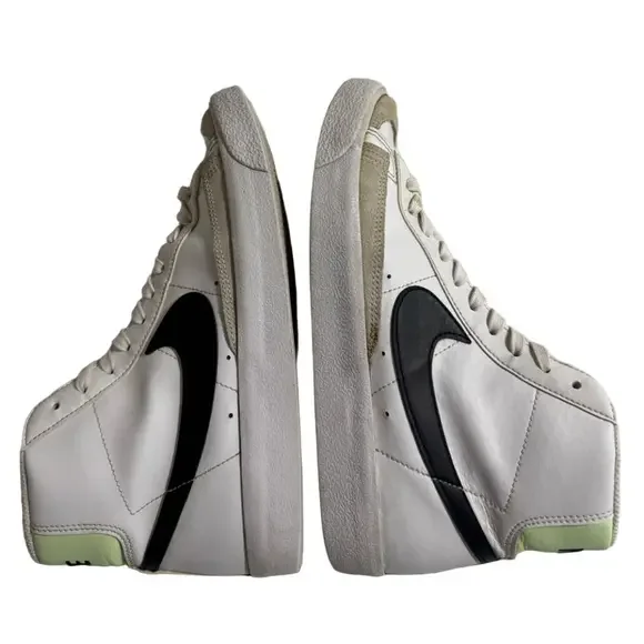 Nike Blazers 77 Mid White Youth Boy Size 6.5Y High Top Lace Sporty Sneakers - Picture 8 of 8